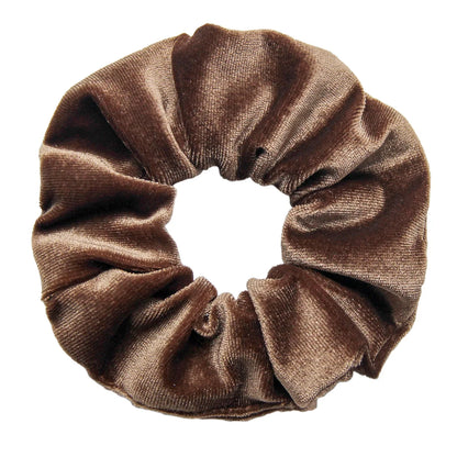 Vintage Velvet Hair Scrunchies for Women & Girls – Solid Color Ponytail Holder Elastic Hair Bands, Soft Fashion Hair Ties Accessories