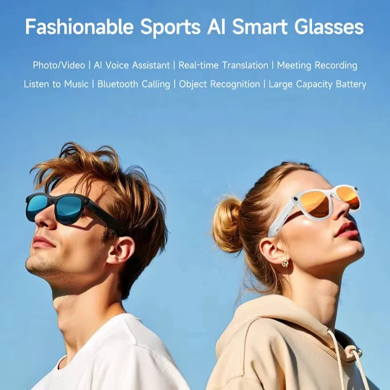 ViVO 8K AI Smart Glasses – HD Color-Changing, 1200MP Camera, ChatGPT, Translate, Bluetooth Calls, Voice Assistant & Music Control 2026