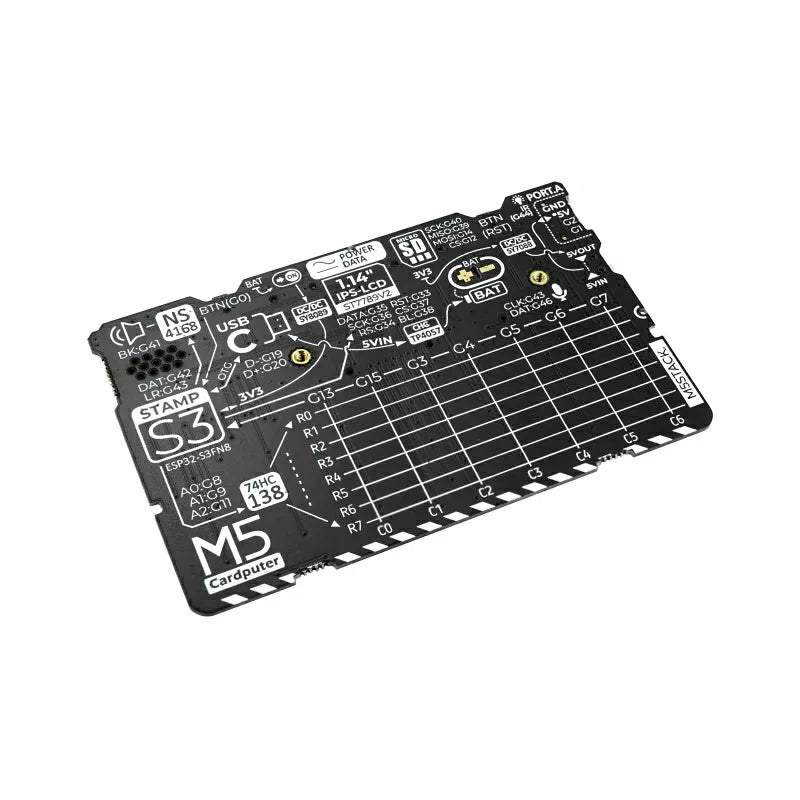 FMchip Cardputer M5StampS3 ESP32-S3 Development Board - Portable Computer with 1.14 Inch Screen and 56-Key Keyboard