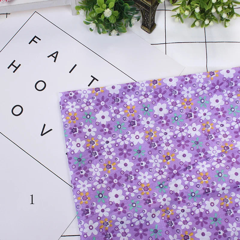 Printed Cotton Fabric Squares 25×25cm — Sewing, Quilting, Patchwork & DIY Handmade Craft Material