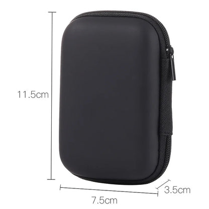 Portable Travel Cable Organizer Bag – Zipper Storage Case for Earphones & Electronic Accessories
