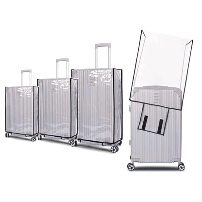 Full Transparent Luggage Cover – Waterproof, Dustproof, Durable PVC Suitcase Protector for Travel