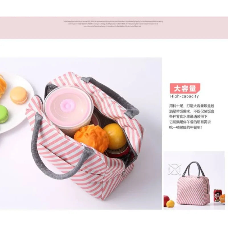 Portable Thermal Lunch Bag – Insulated Large Capacity Lunch Box Storage Bag for Children’s School and Picnic
