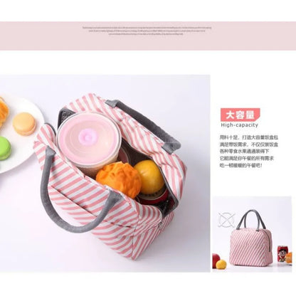 Portable Thermal Lunch Bag – Insulated Large Capacity Lunch Box Storage Bag for Children’s School and Picnic