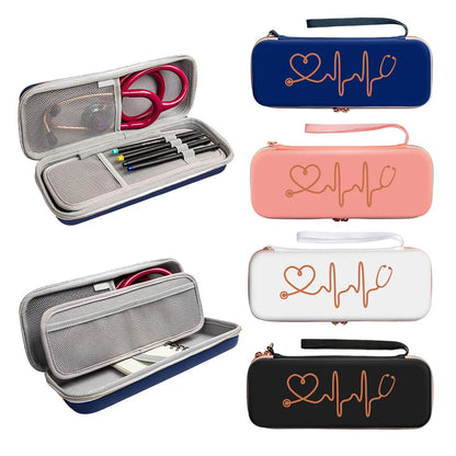 3M Littmann Classic III Stethoscope Case – Hard EVA Portable Storage Box with Mesh Pockets