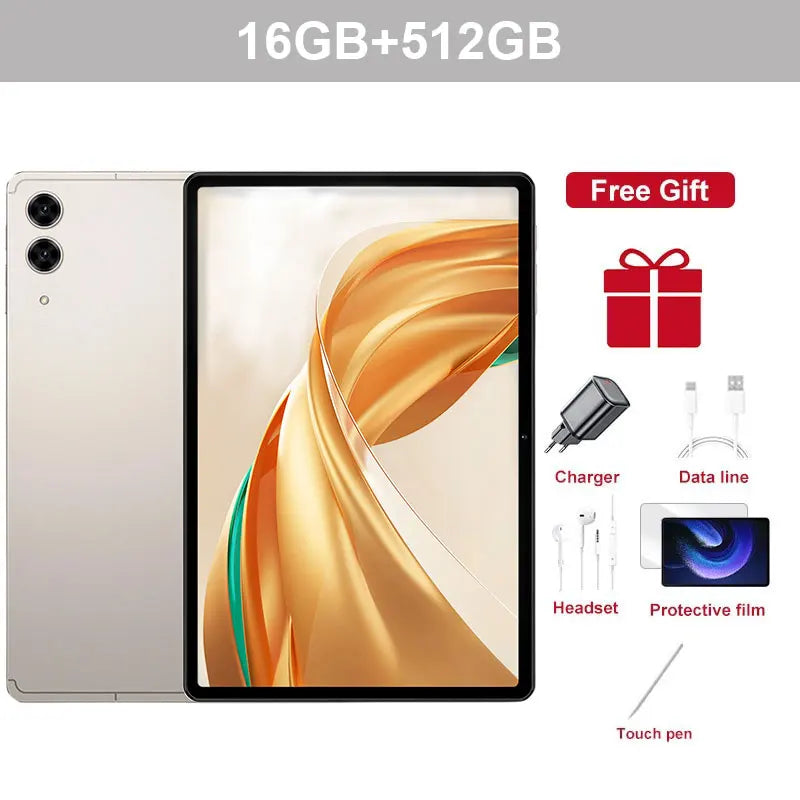 10.1" S10 Ultra Kids Tablet – Global Edition Android 15, 5G Dual SIM, Gaming Tablet 22GB+2TB, 10000mAh