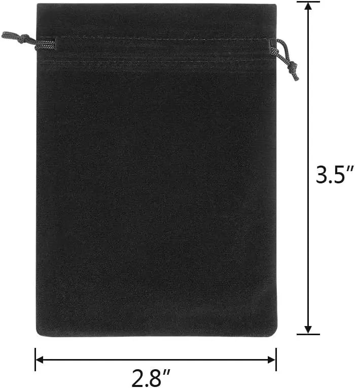 100pcs Velvet Drawstring Bags 7x9cm – Jewelry Packaging, Gift, Wedding & Party Favor Pouches