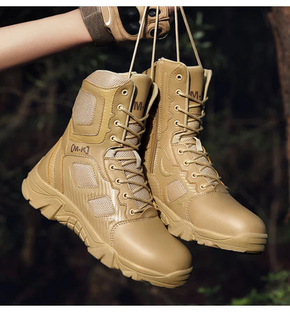 Outdoor Waterproof Safety Shoes – Steel Toe Cap Men's Work Boots, Anti-Smashing, Size 47