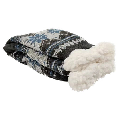 Men's Fluffy Winter Socks – Warm Thermal Non-Slip Fuzzy Socks, Soft Plush Thickened Indoor Socks, Cozy Gifts 2023