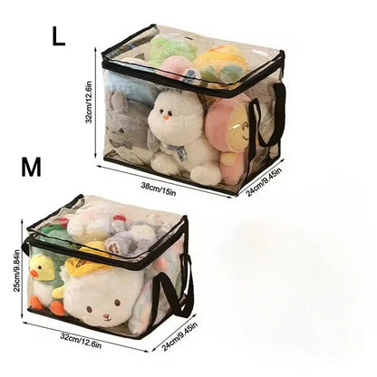 Plush Toy Storage Bag – Large Capacity Organizer for Kids’ Stuffed Animals, Waterproof Student Book & Study Storage Container
