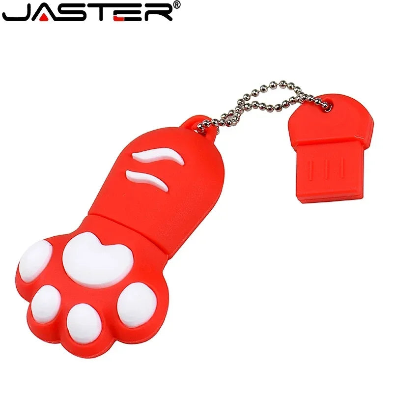 JASTER Cartoon USB Flash Drive – Cat Claw Design, 4GB/8GB/16GB/32GB/64GB USB 2.0 Pendrive
