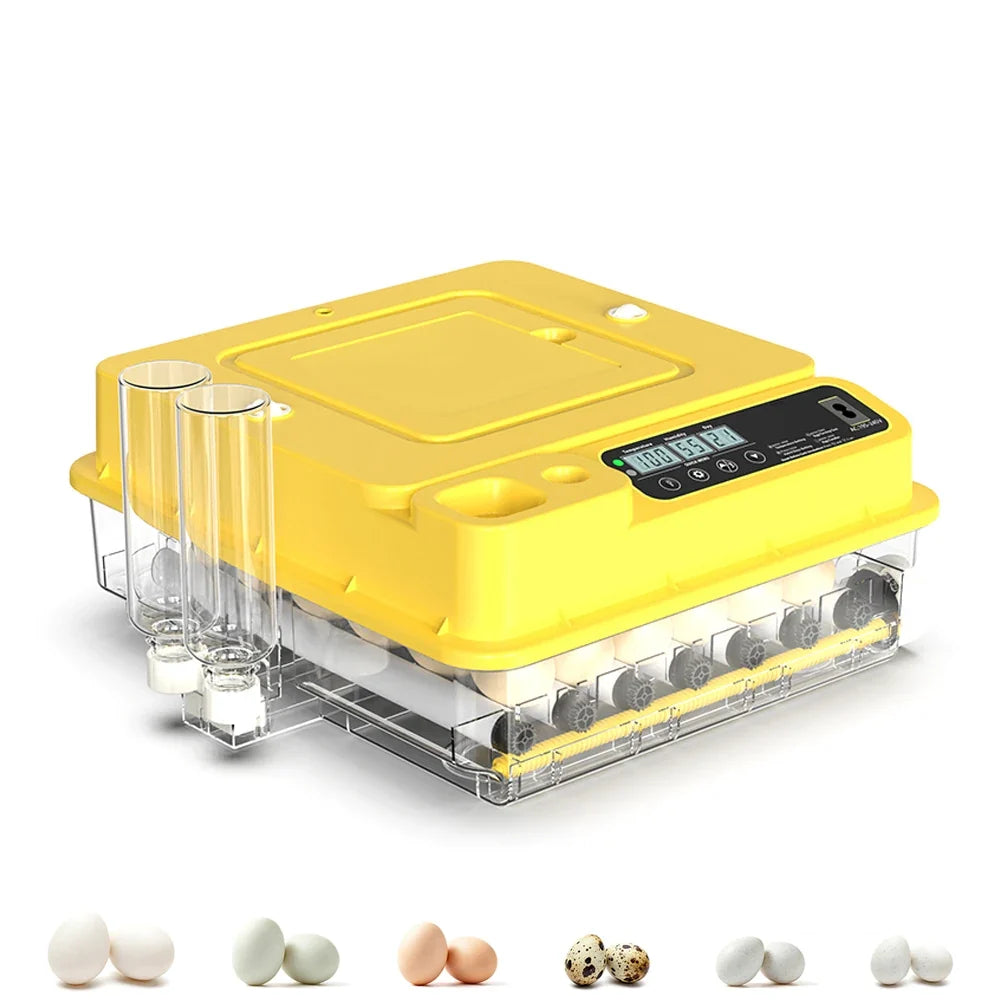 36–216 Egg Incubator - Fully Automatic Temperature, Water & Egg Turning for Chicken, Duck & Goose Eggs