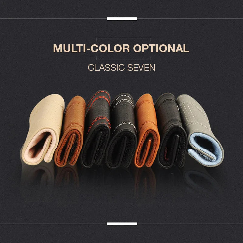 Universal Auto Interior Door Handle Protective Case: Breathable PU Leather Roof Pull Handle Cover - Non-Slip & Warm, Available in 1 or 2 Pieces