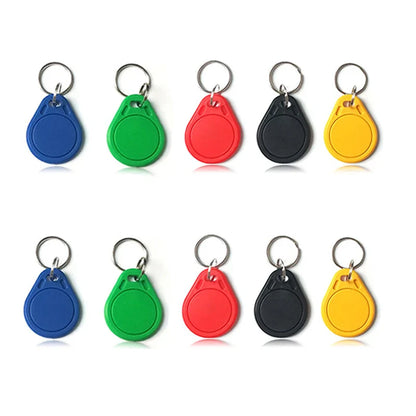 10PCS 125KHz T5577 Rewritable Keyfobs – Duplicate RFID 5200 Proximity Access Card ID Token Keychain Cloner Tags