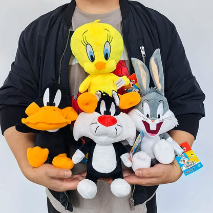 Looney Tunes Plush Toy Set — 20cm Bugs Bunny, 32cm Tweety, Lola Bunny & Daffy Cartoon Peluche