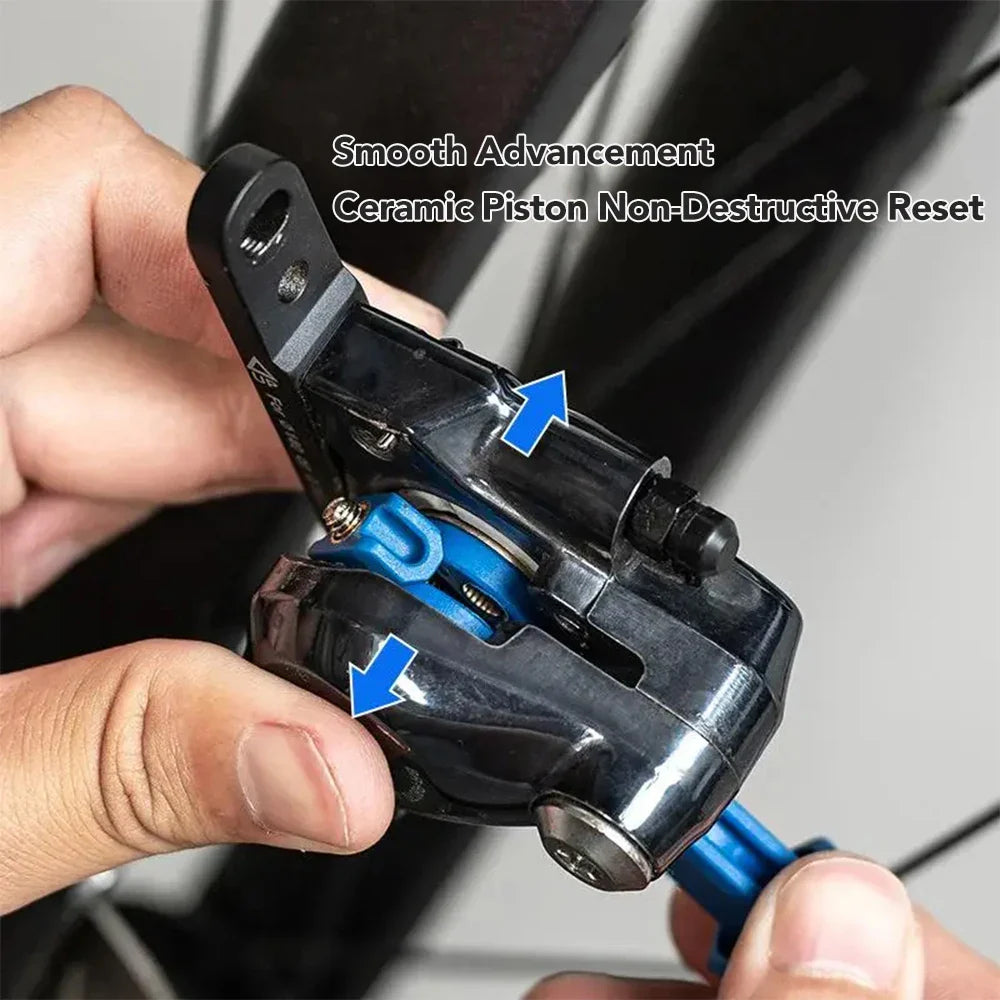 Durable Steel Bicycle Brake Pad Spreader – 360° Rotatable Hydraulic Disc Brake Caliper Piston Reset Tool