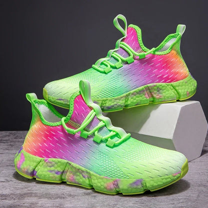 2024 Breathable Running Shoes – Colorful Non-Slip Sneakers for Women & Men, Casual Fashion Walking Shoes, Flexible Sports Footwear