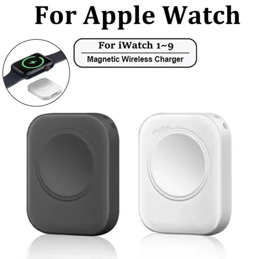 Mini Magnetic Wireless Charger for Apple Watch – Type-C Fast Charging Dock for Series 9 8 7 6 5 SE 3 2 1