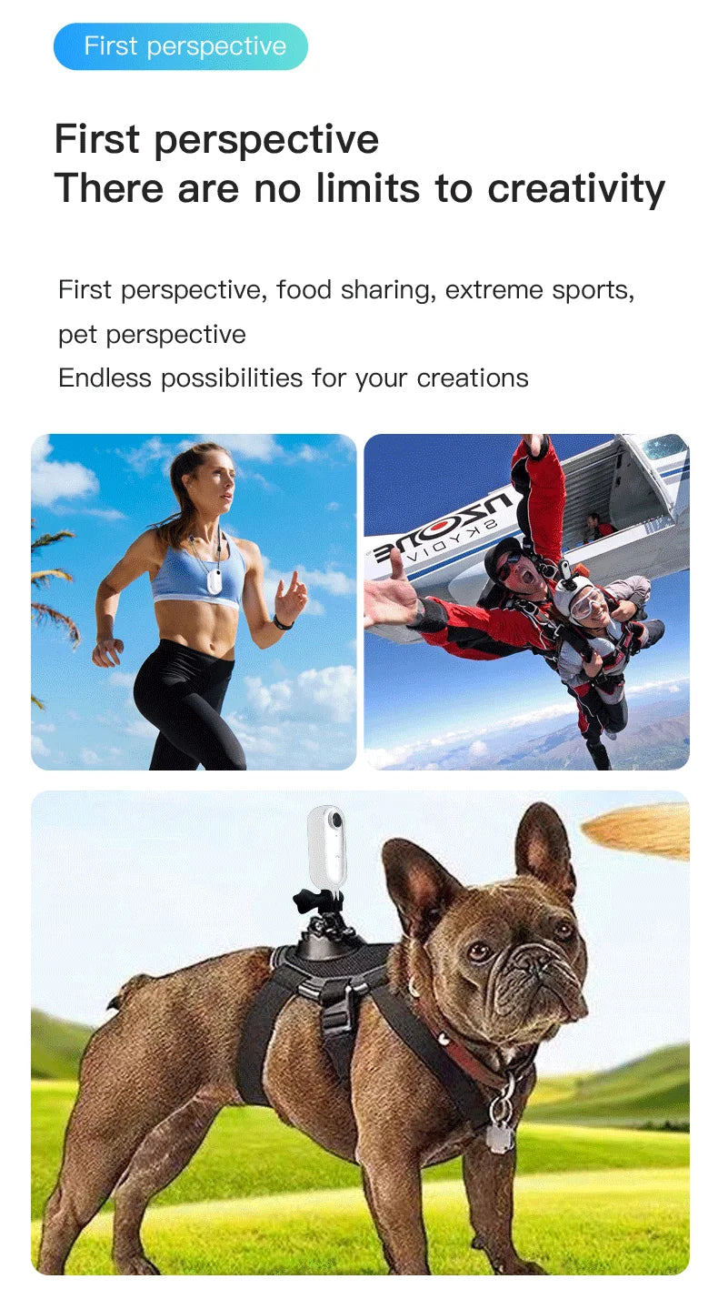 Pocket 4K Mini Magnetic Camera – Wearable Waterproof WiFi Cam for Cycling, Vlogging & Home Use