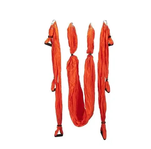 Parachute Fabric Yoga Hammock Swing - Anti-Gravity Decompression & Inversion Trainer with 6 Grip Handles