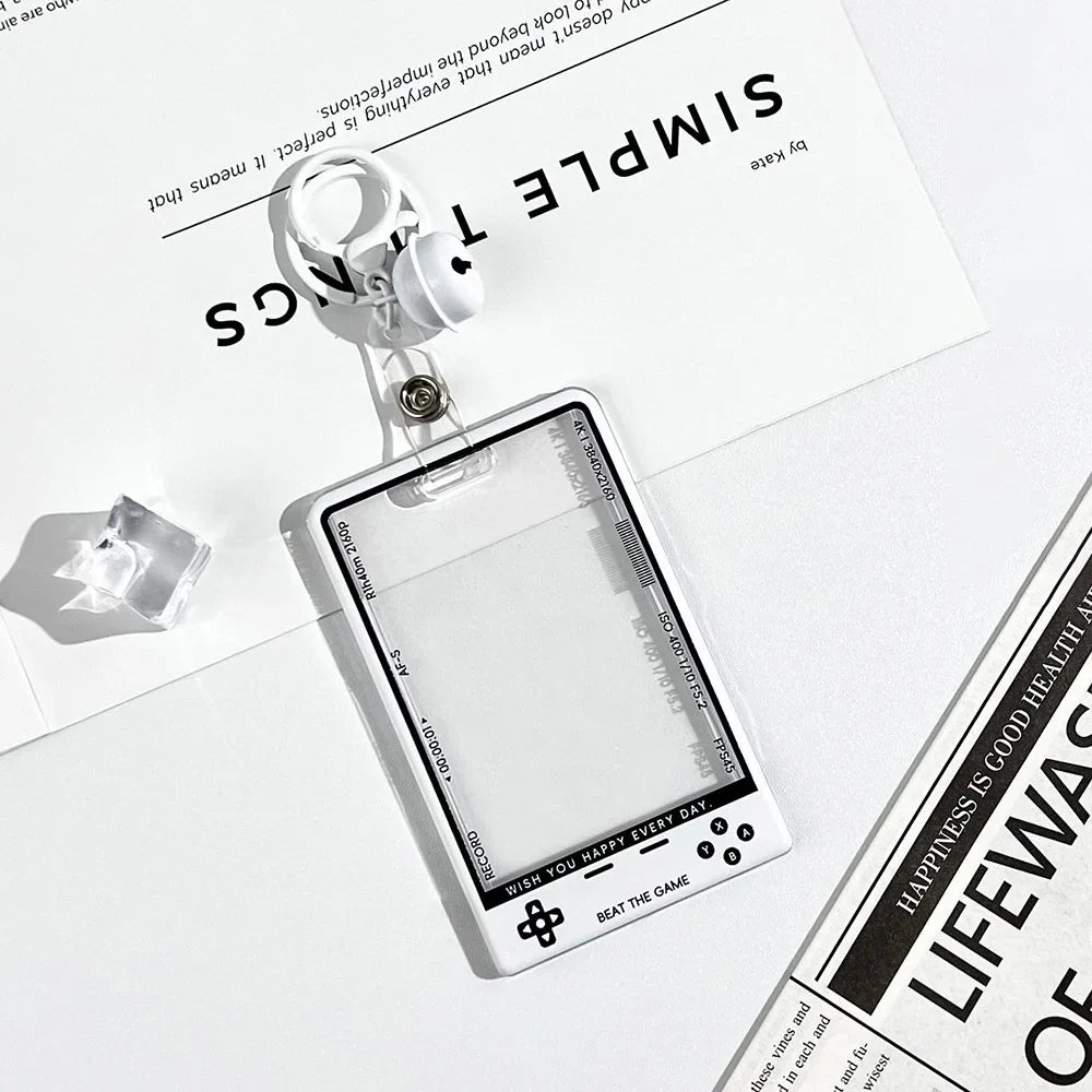 Kpop Card Holder — Fashion Transparent Student ID & Photocard Protector with String for Kids & Idol Fans