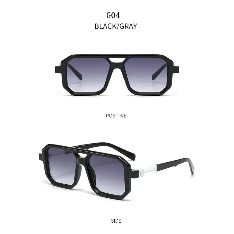 2024 Vintage Fashion Sun Protection Sunglasses – Square Retro Shades for Men & Trendy Women’s Gafas De Sol
