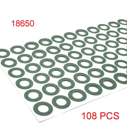 18650/21700/32650 Li-ion Battery Insulation Gasket – Barley Paper Insulating Glue Patch & Electrode Pads for Battery Pack