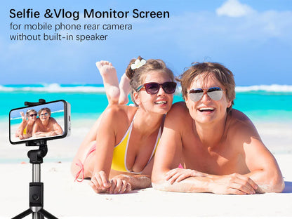 Vlog Selfie Monitor Screen for Phone – Rear Camera Display with MagSafe Magnetic Mount and Wireless Connection for Live Streaming