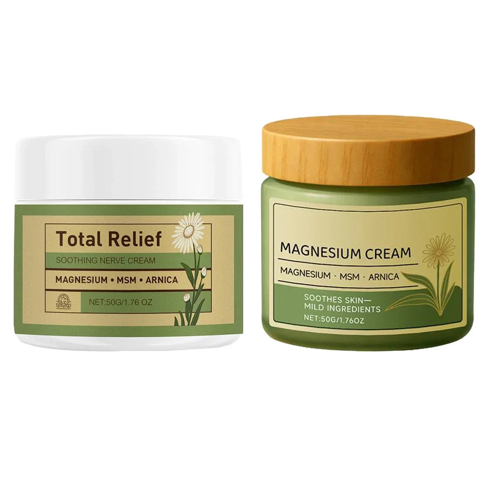 Magnesium Soothing Body Cream - Non-Greasy Daily Massage Care for Muscles, Knees & Joints with Arnica & MSM