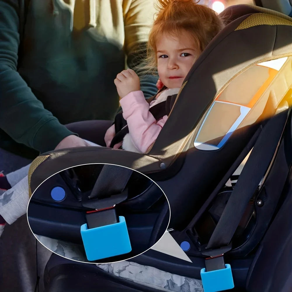 Buckle Up Car Seatbelt Guard - Durable Silicone Seat Belt Holder for Kids - Essential Car Accessory for Safety