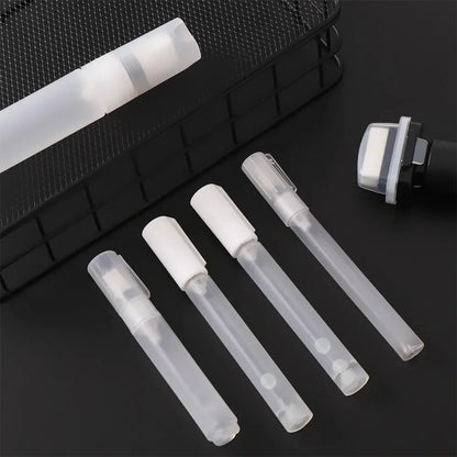 Refillable Transparent Ink Rod – Reusable Plastic Paint Pen Accessory for Graffiti & Liquid Chalk Markers