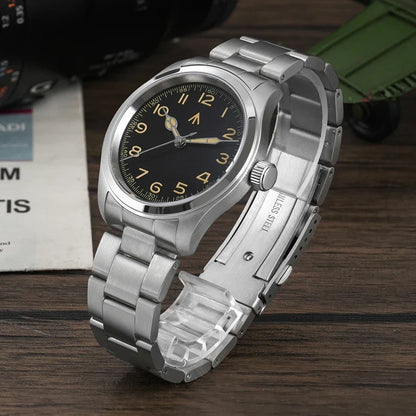 Militado ML08 Vintage Quartz Watch – VH31 Movement, Sapphire Crystal, 10Bar Waterproof, BGW9 Luminous Stainless Steel Men’s Watch