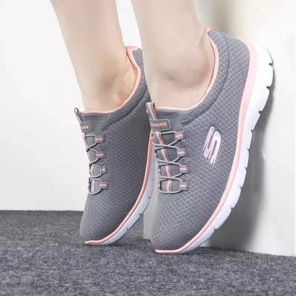 Skechers Women's Sneakers - Summer Breathable Mesh Running Shoes, Lightweight Cushioned Casual Jogging Shoes