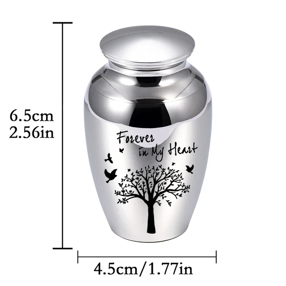 Tree of Life Small Urn for Human Ashes – Mini Keepsake Memorial Urn for Sharing Ashes