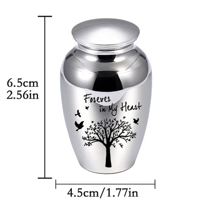 Tree of Life Small Urn for Human Ashes – Mini Keepsake Memorial Urn for Sharing Ashes