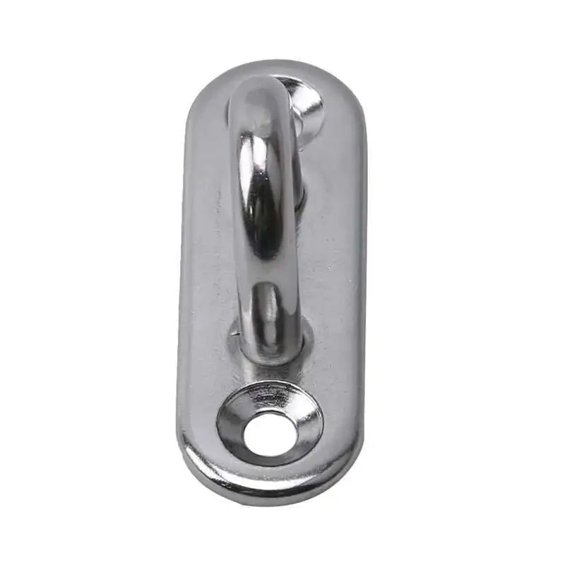 304 Marine Grade Stainless Steel Oval Eye Deck Buckle Staple Set – M5 M6 M8 Fasteners for Boat Shade Sail Mounting