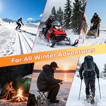 Electric Heated Socks with Remote – Rechargeable Thermal Warmers for Skiing, Snowboarding & Hiking