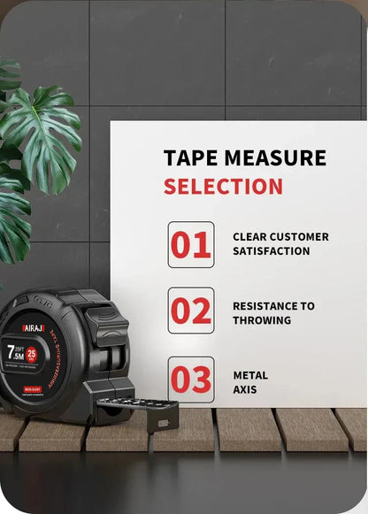 High-Precision Measuring Tools — 3/5/7.5M Waterproof & Anti-Corrosion Tape Measure for Woodworking & Household Use