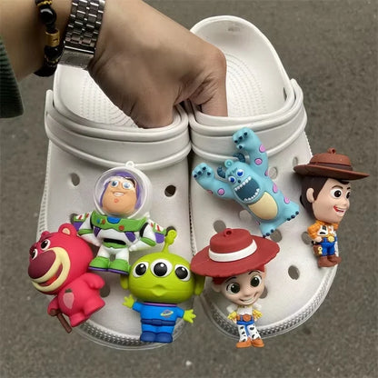Toy Story Shoe Charms Set - Buzz Lightyear, Woody & Alien DIY Decorations for Clogs and Sandals
