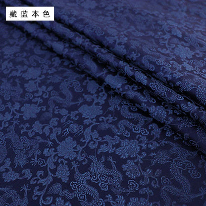 0.5/1/2m Brocade Satin Fabric — Dragon Pattern Material for Sewing, DIY Crafts, Gift Boxes & Patchwork