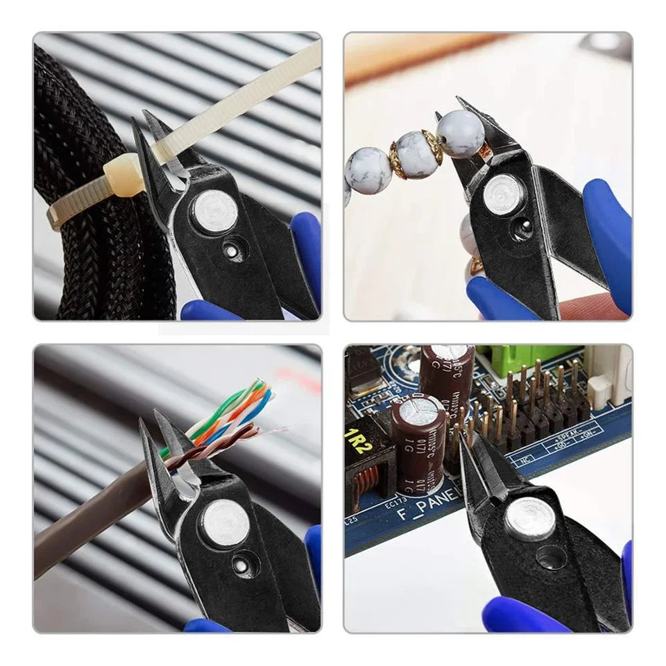 3D Printer Tool Kit – Electronic Wire Pliers, Trimming Knife, Scraper, Deburring Cutter & Tweezers Set