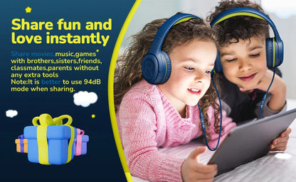 AWATRUE AT2 3.5mm Surround Stereo Gaming Headset – Memory Earmuffs with Mic for PC, Laptop & Kids