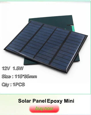 12V Solar Trickle Charger — Portable Waterproof Solar Battery Maintainer for Car