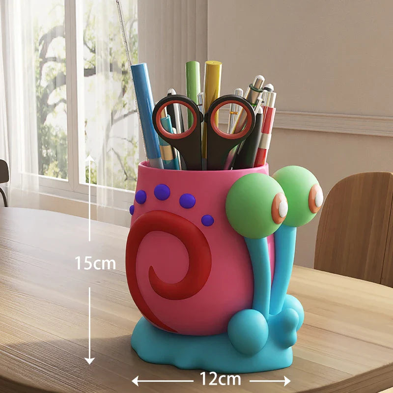 SpongeBob SquarePants Gary Resin Figure — Cute Desktop Pen Holder & Collectible Decoration