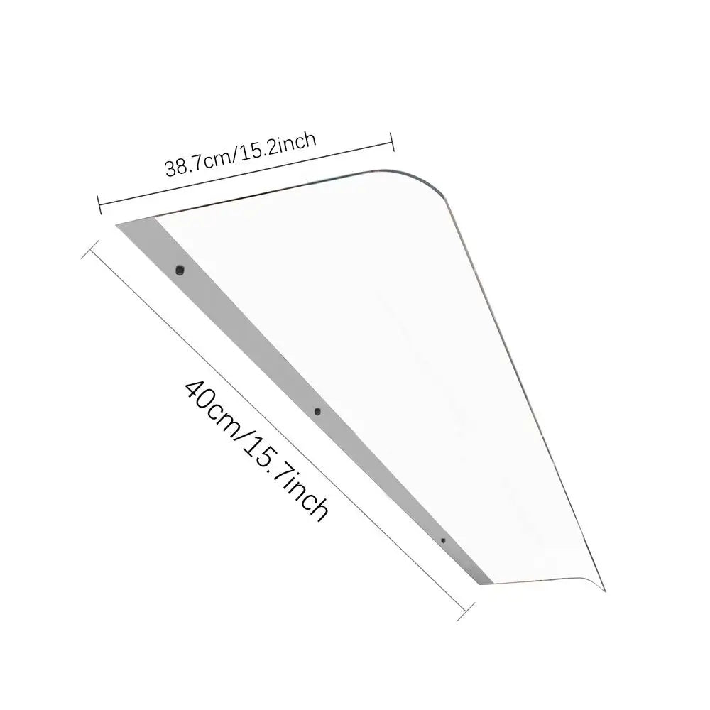 Transparent Outdoor Window & Door Awning – Patio Canopy with UV Protection for Garden, Windows & Patios
