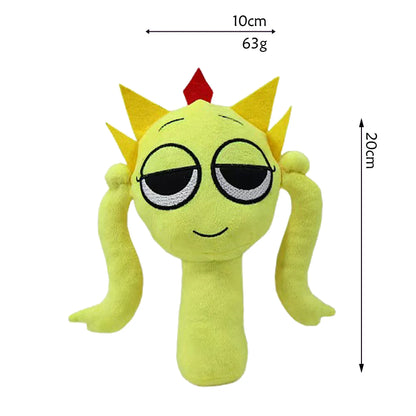 Sprunki Plush Doll Toy — Cartoon Stuffed Pillow for Kids, Birthday & Christmas Gift