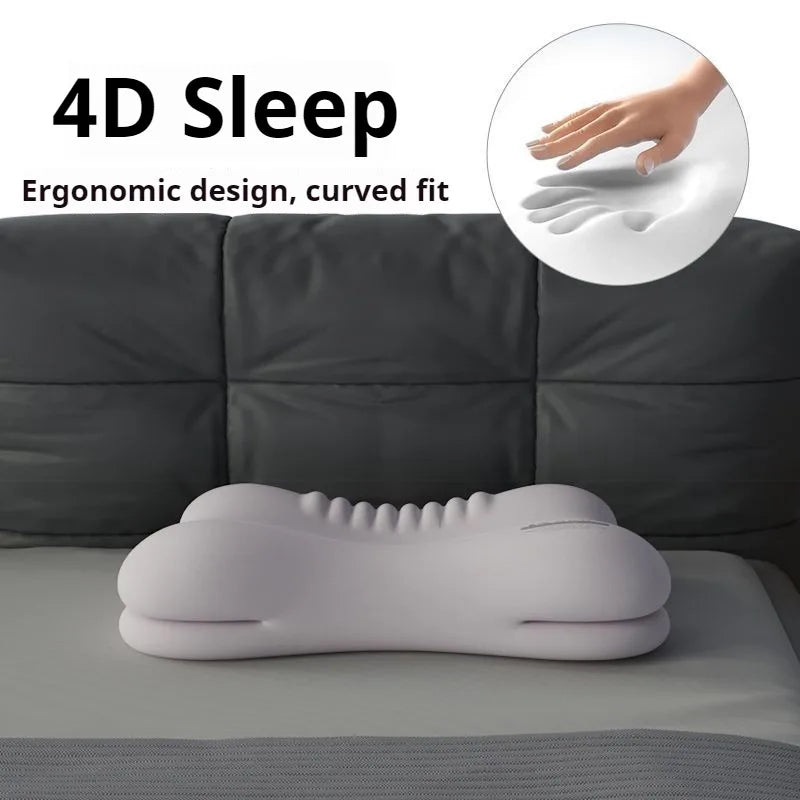 Ergonomic Memory Foam Neck Support Pillow for All Sleep Positions with Deep Sleep & Pain Relief Design