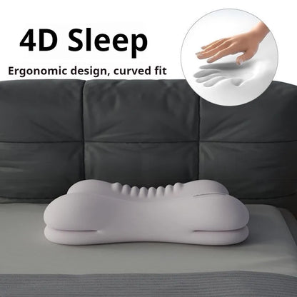 Ergonomic Memory Foam Neck Support Pillow for All Sleep Positions with Deep Sleep & Pain Relief Design