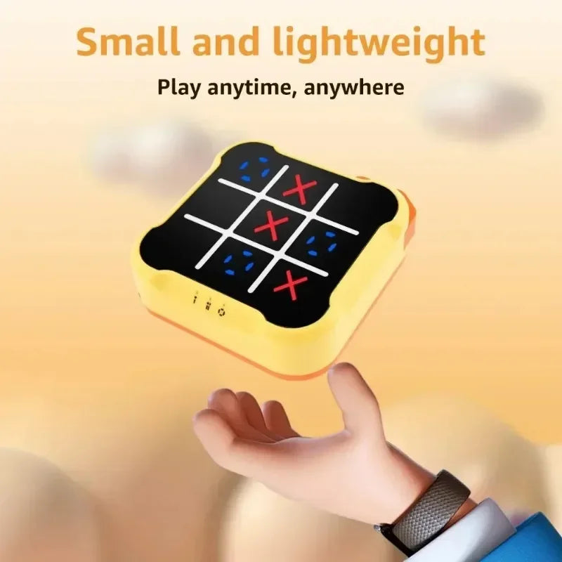 Multifunctional Electronic Tic-Tac-Toe & Chess Game — Portable Montessori Puzzle Table for Kids & Adults
