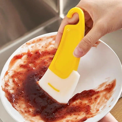 Soft Blade Kitchen Cleaning Spatula Scraper Brush | Pan, Pot & Dish Cleaner Tool for Cooking and Baking